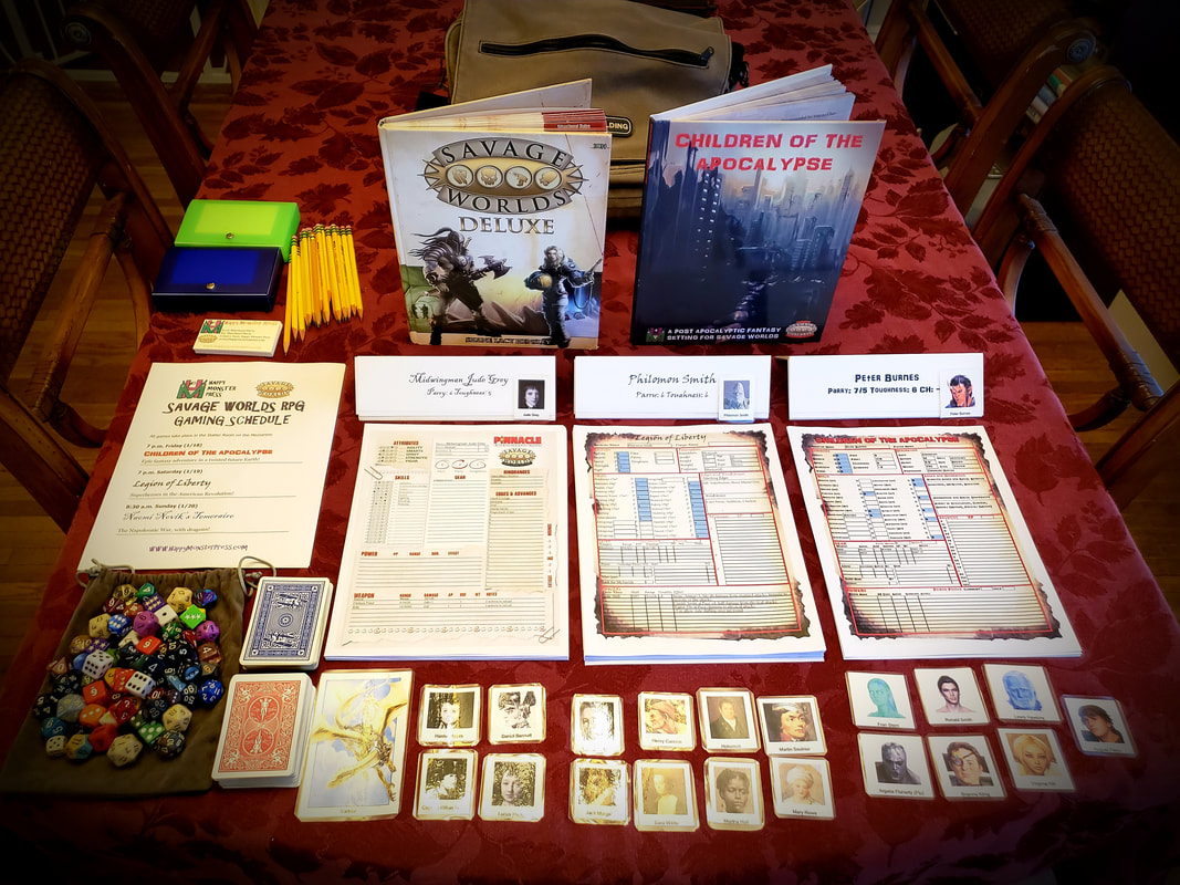 Arisia 2019 – Packing the Bag of Holding for the New Savage Worlds Chase Rules!